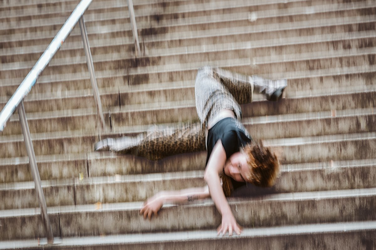 Treppe Mann 