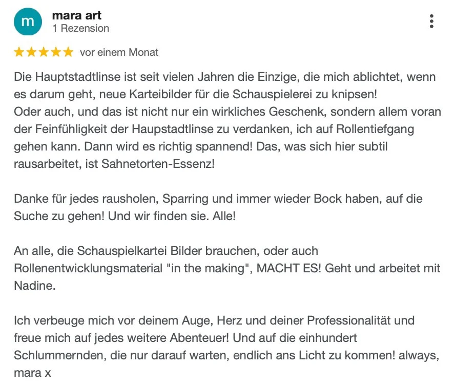 Rezension Hauptstadtlinse Fotografie Berli