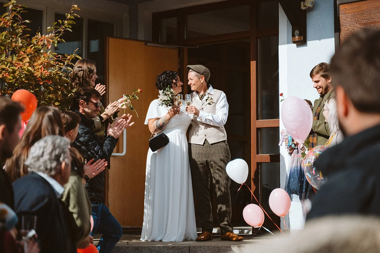 LGBTQ+ lesbische Hochzeit Berlin