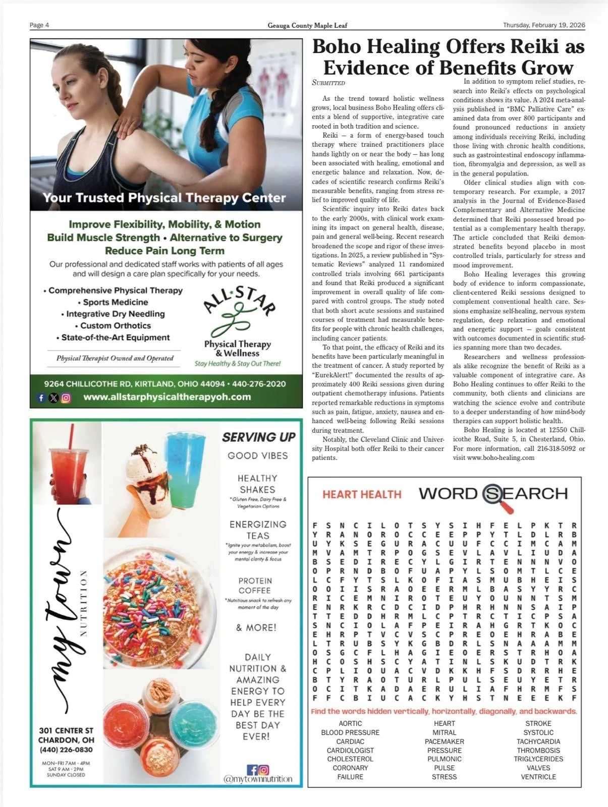Geauga County Maple Leaf Article Boho Healing