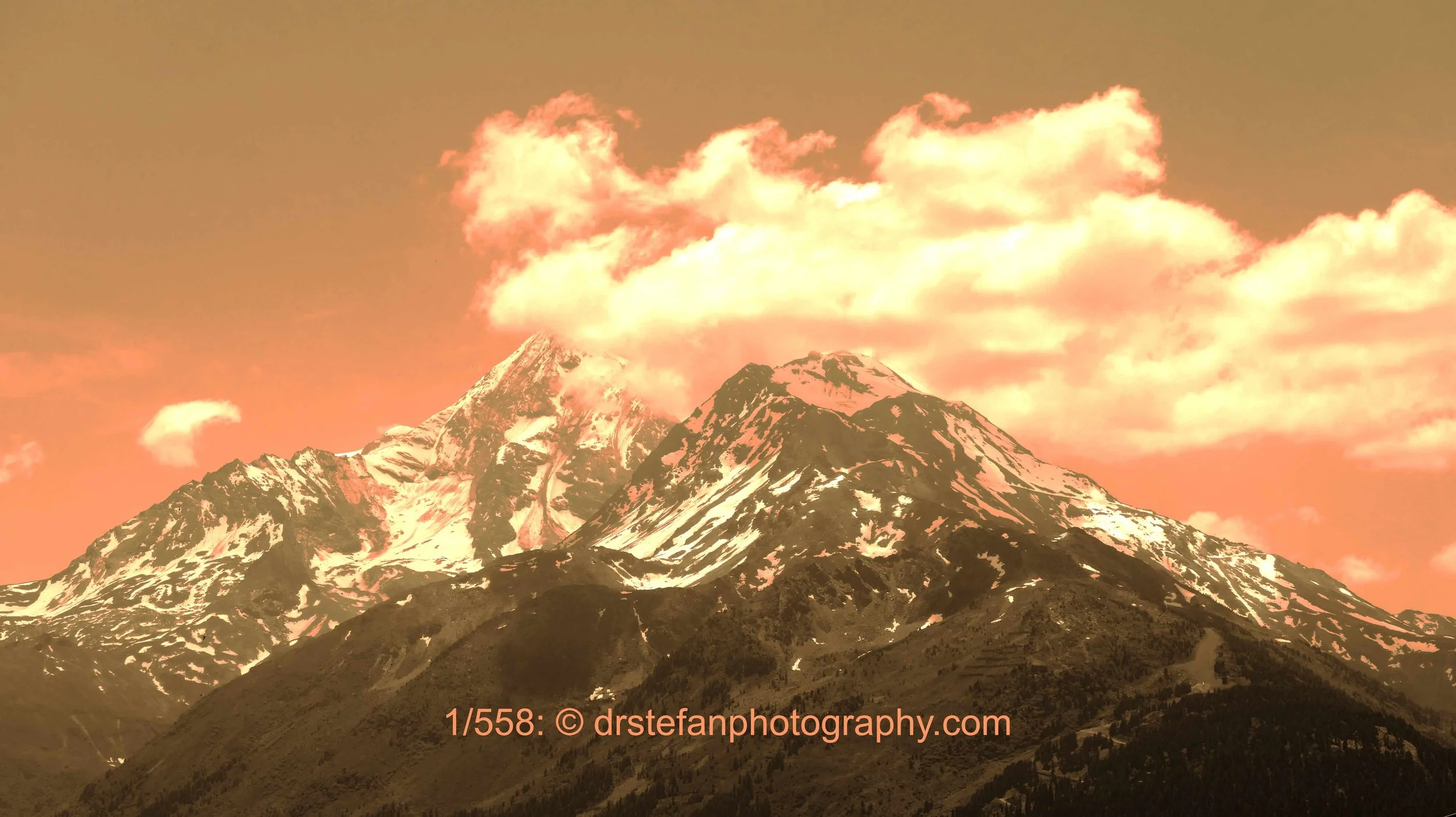 Sepia mountaintop
