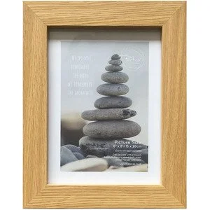 Light wood effect picture frame
