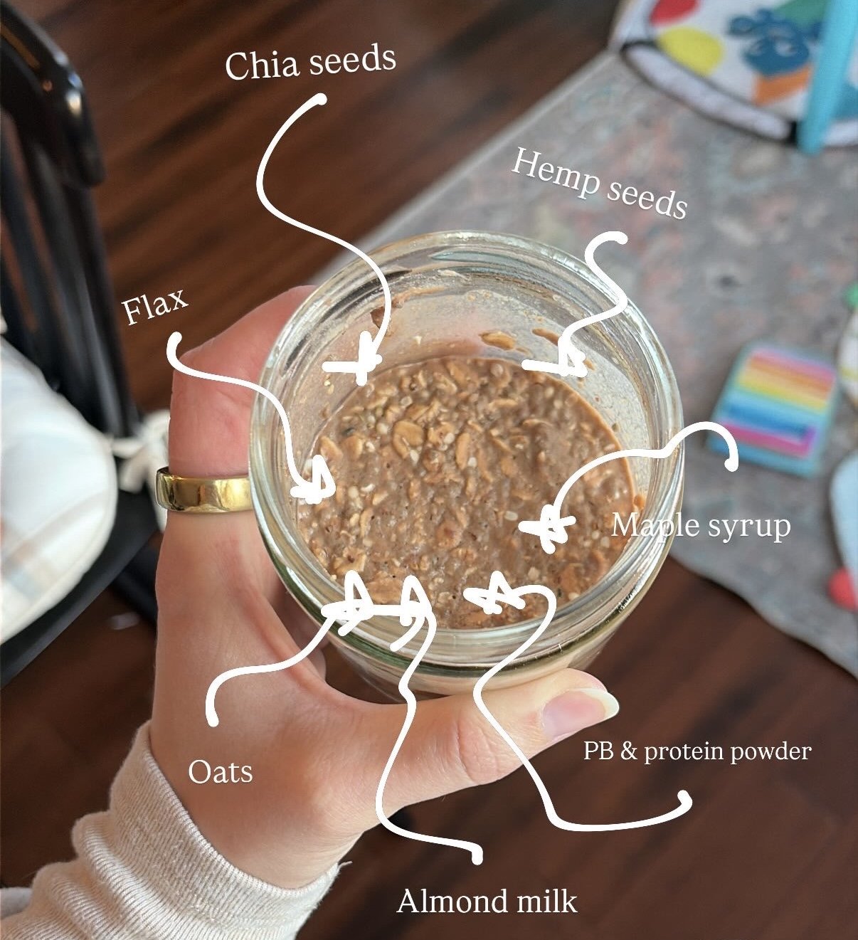 Peanut Butter Cup Overnight Oats - Dairy Free!