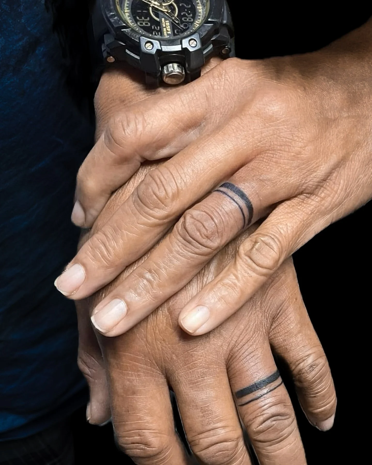 Not a big fan of wearing jewelry? Make your love permanent with a wedding band tattoo at Nava Studios💍
.
.
Tattoo: @navaink_ 
.
.
Atlanta/ Houston