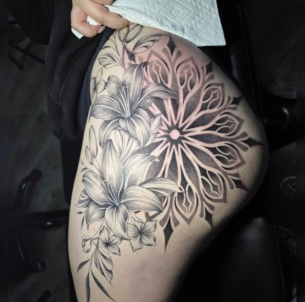 Once this tattoo has fully healed more will be added to the piece🖋️
.
.
Tattoo Artist: @ambrosia_tattoos 
.
.
Lagrange, GA