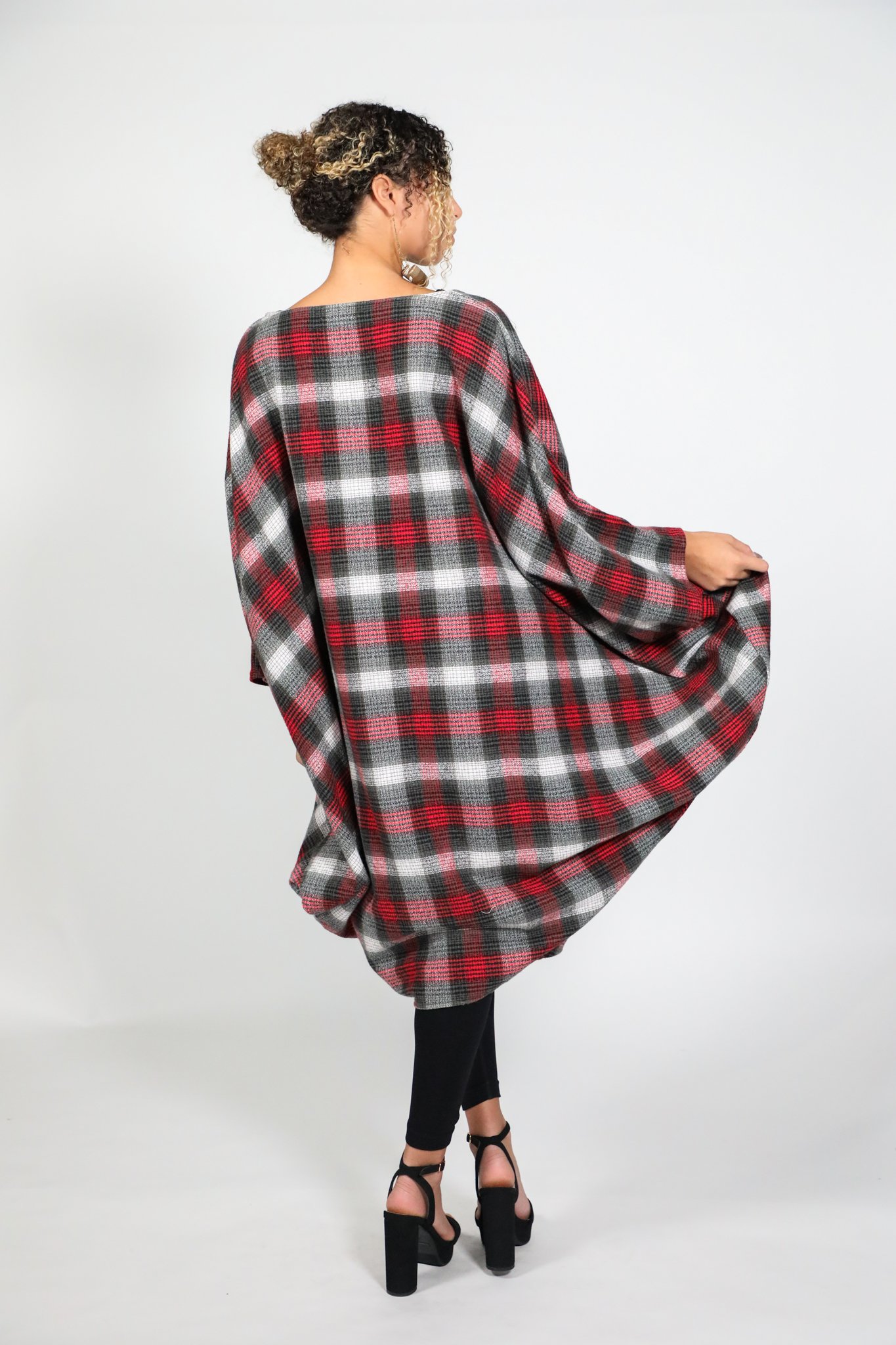 Dark Plaid Short Fly Jacket3.JPG