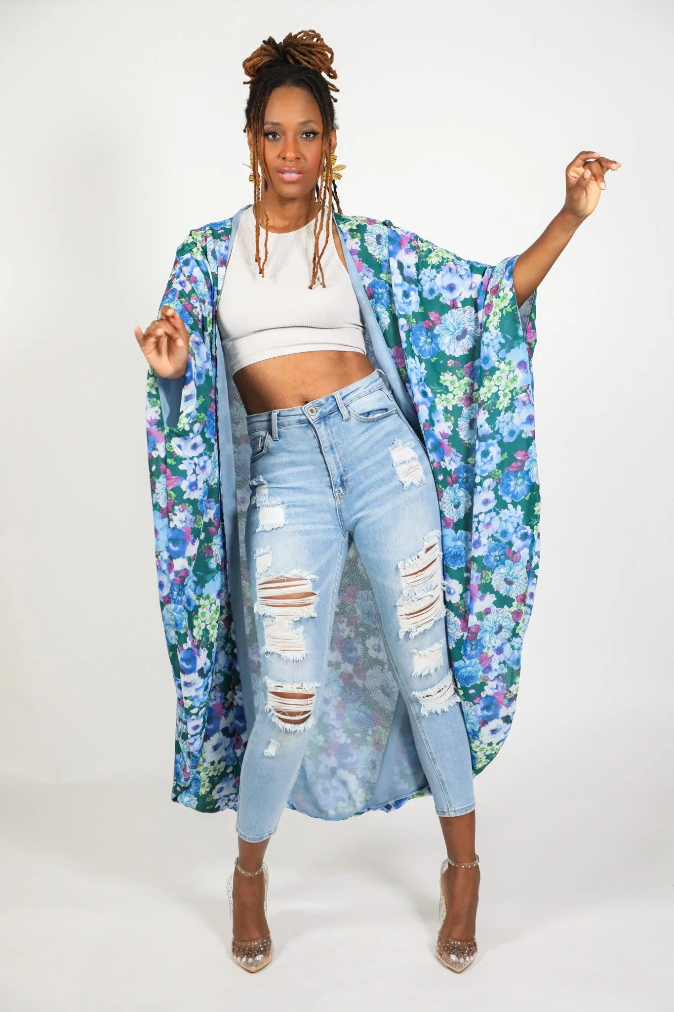 Floral Chiffon Long fly jacket.jpeg