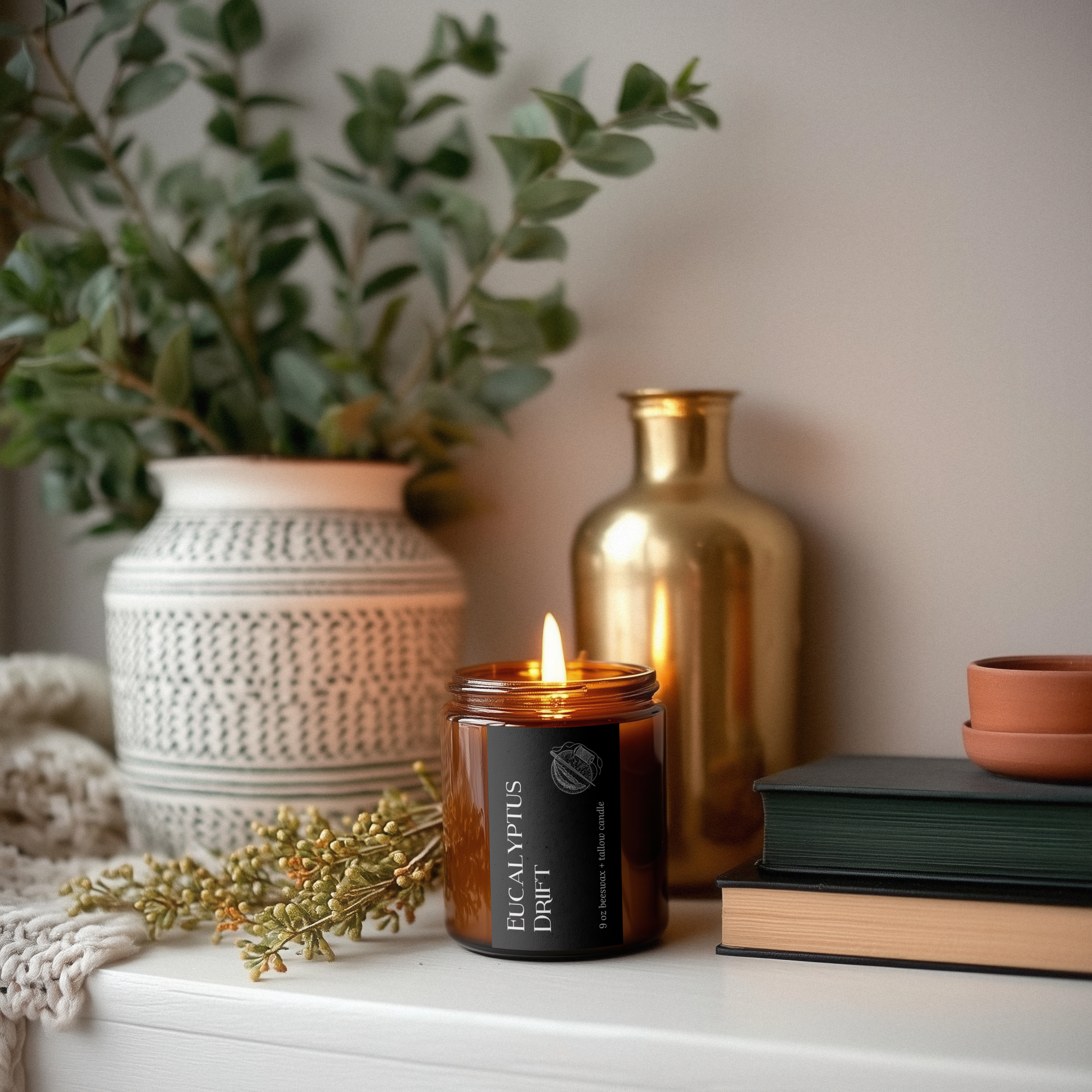 Eucalyptus Drift Candle — Wellness Collection