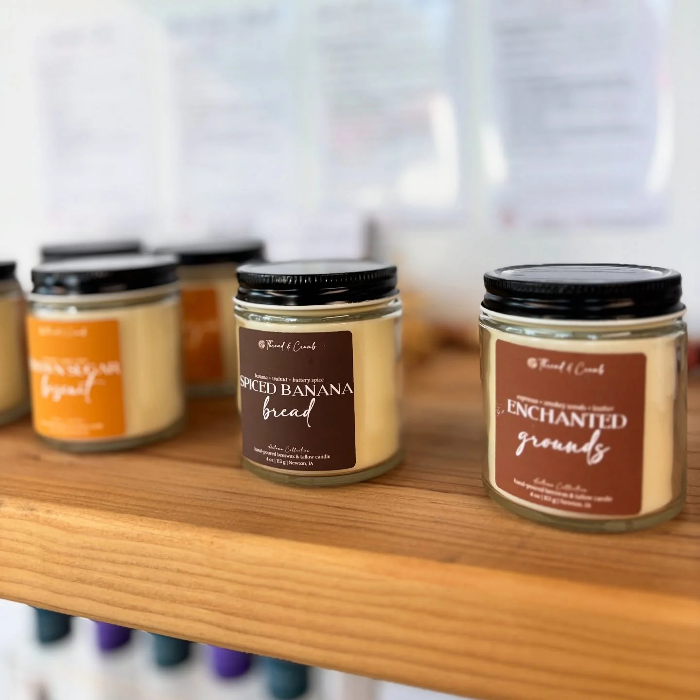 ✨ Exciting News! ✨
Thread &amp; Crumb fall candles have officially landed at @truerootschiro ! 🍂🕯️

We&rsquo;re so excited for this partnership and love that our cozy, clean-burning candles will now be right in your community. Next time you&rsquo;r