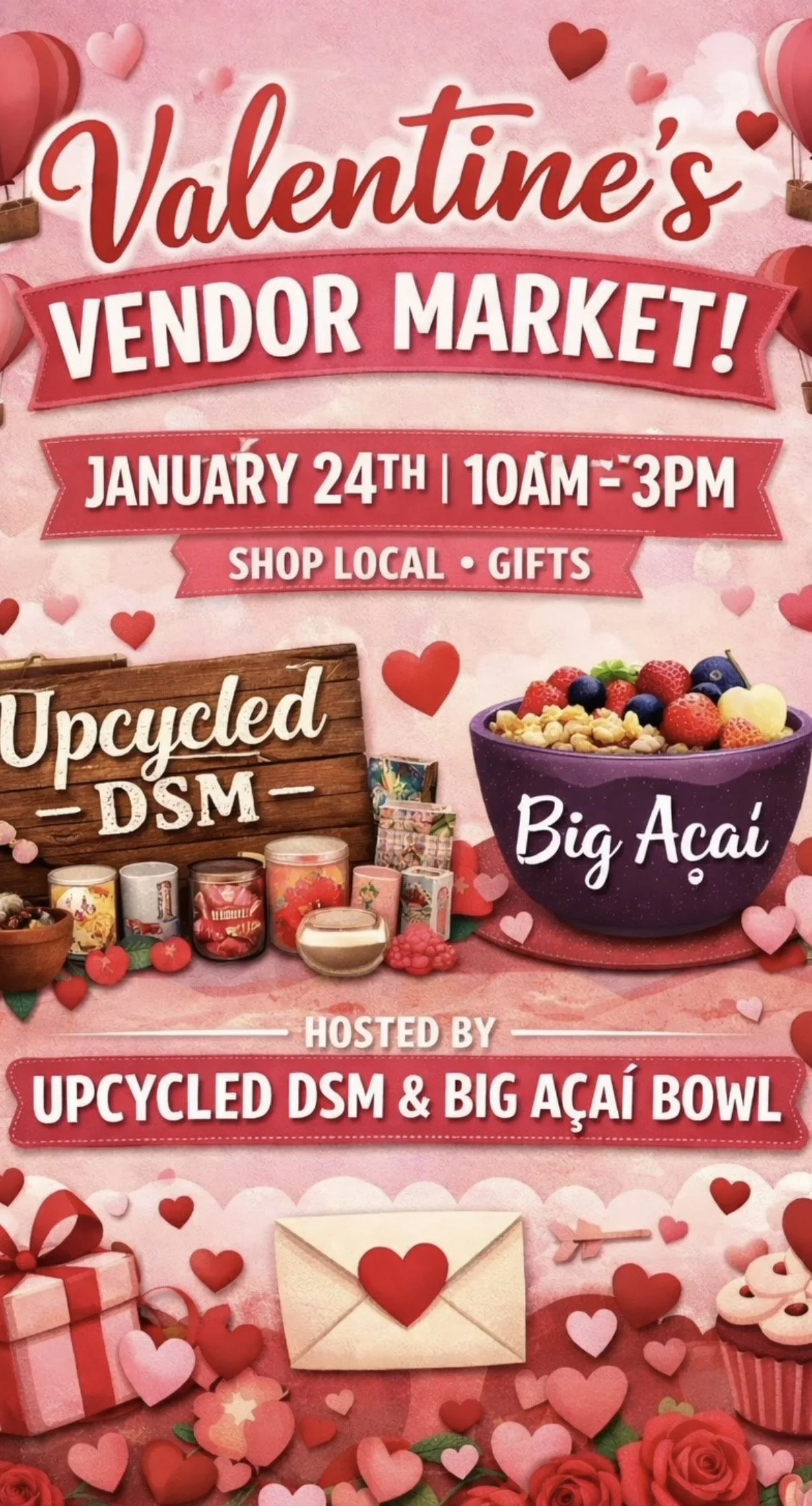 Valentine's Vendor Market at Big Açaí