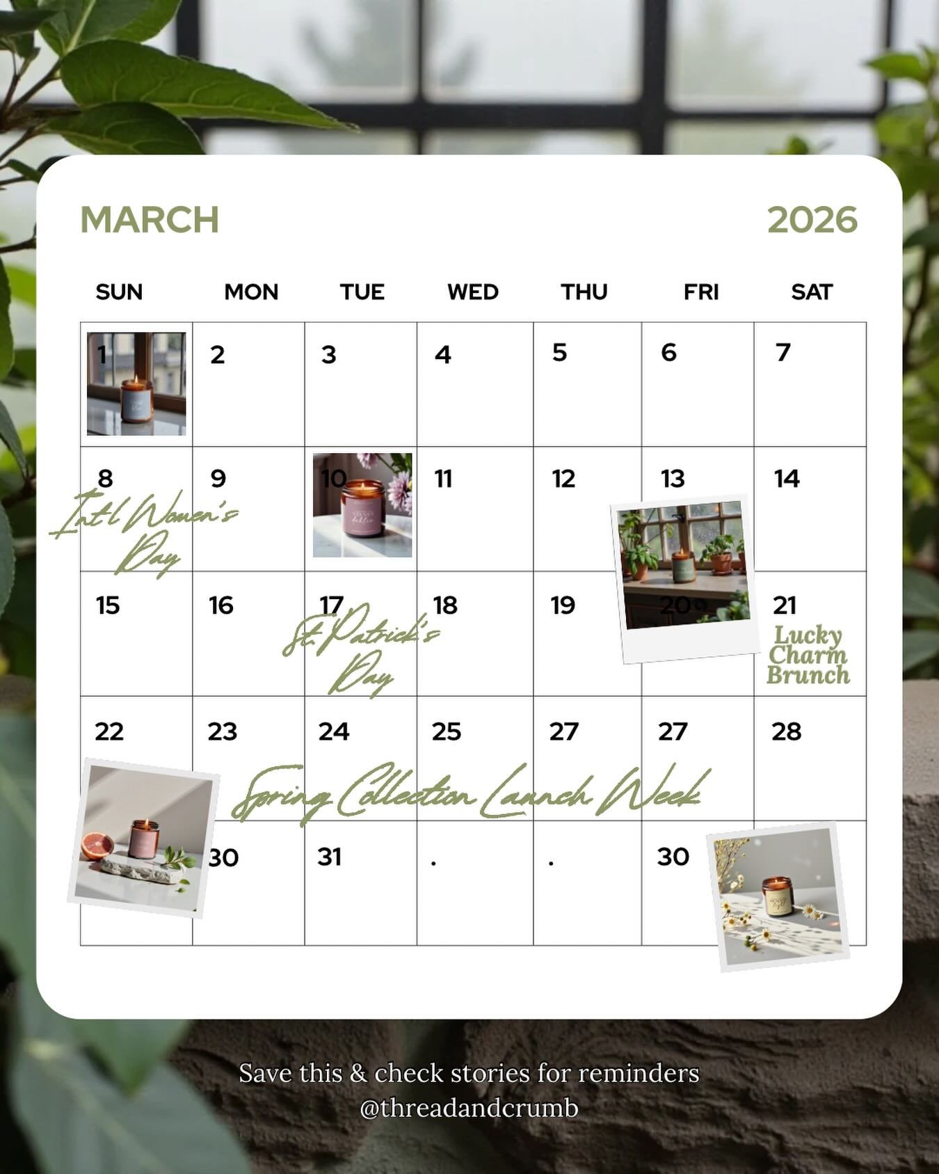 MARCH ✨
Spring is officially in motion.

🌿 St. Patrick&rsquo;s Day
☘️ Lucky Charm Brunch
✨ Spring Collection Launch Week

This month is all about fresh pours, botanical notes, and lighter evenings.

Our Spring Collection is almost here &mdash; and i