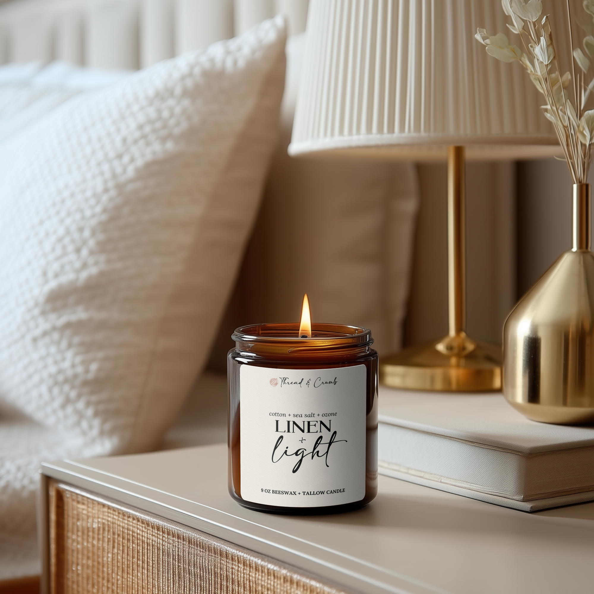 Linen + Light Candle – Spring Collection