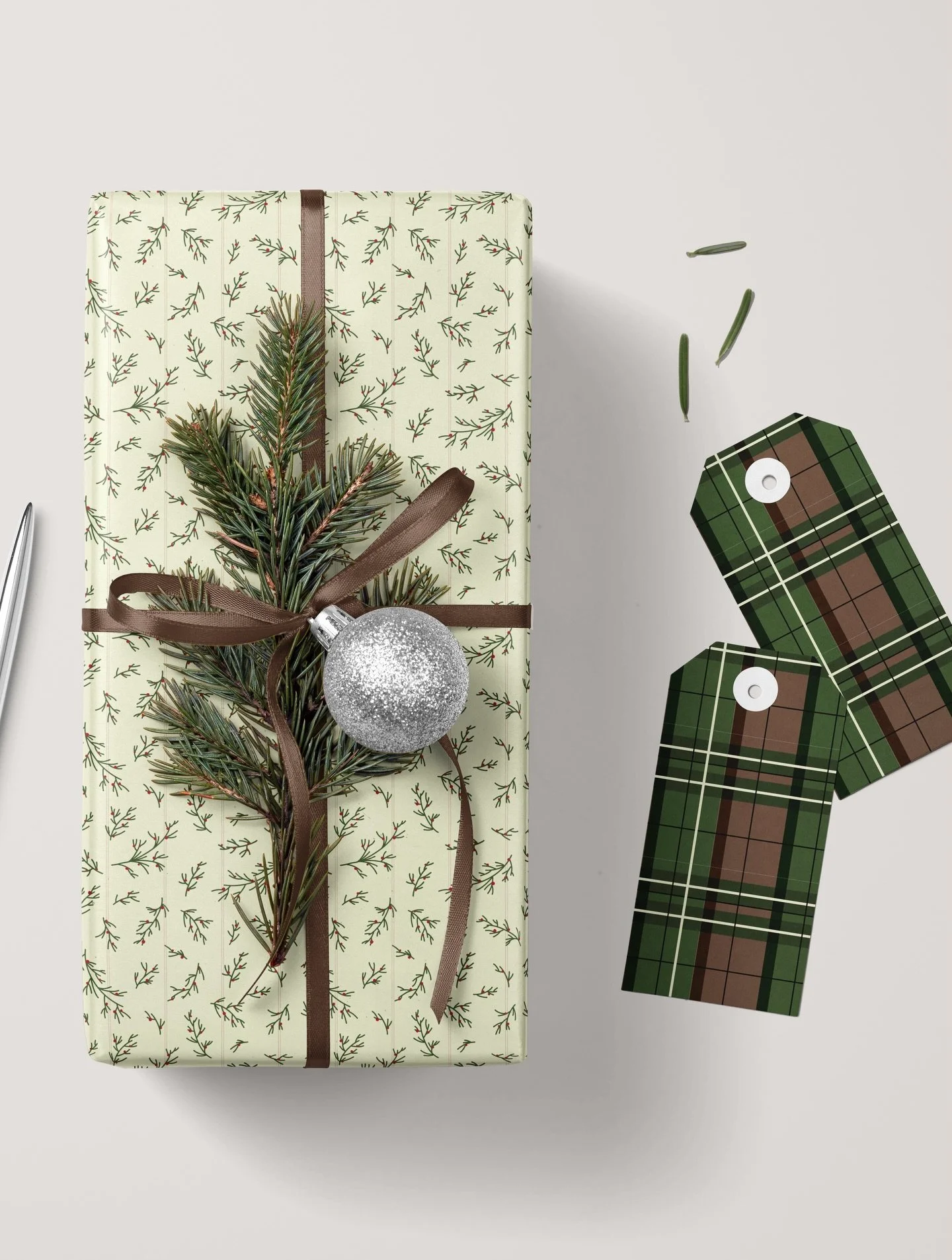 Popping into the fun #frostyandfestive2025 challenge with the first prompt of Pine and Plaid! I didn&rsquo;t combine them but added them to a new collection I&rsquo;m working on! 🌲
Also loved this freebie mockup from @creatsyofficial to showcase bot