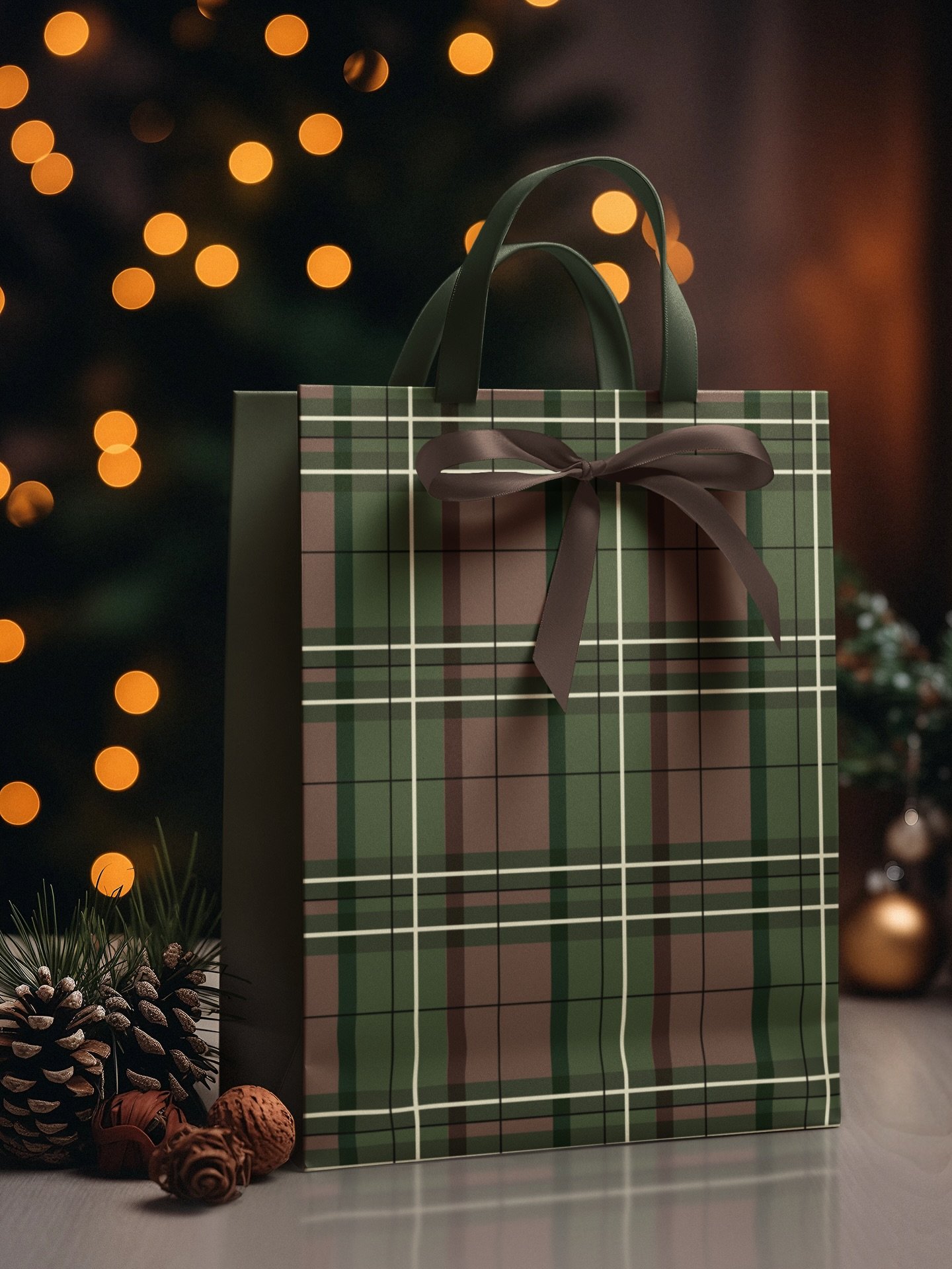 Plaid is evergreen. 🌲 Would you agree? That&rsquo;s why I called this plaid pattern, Evergreen Embrace. 🤎
And I&rsquo;m still loving this one that I made a few days ago for the #frostyandfestive2025 challenge. ☺️
I love it as a gift bag and wrappin