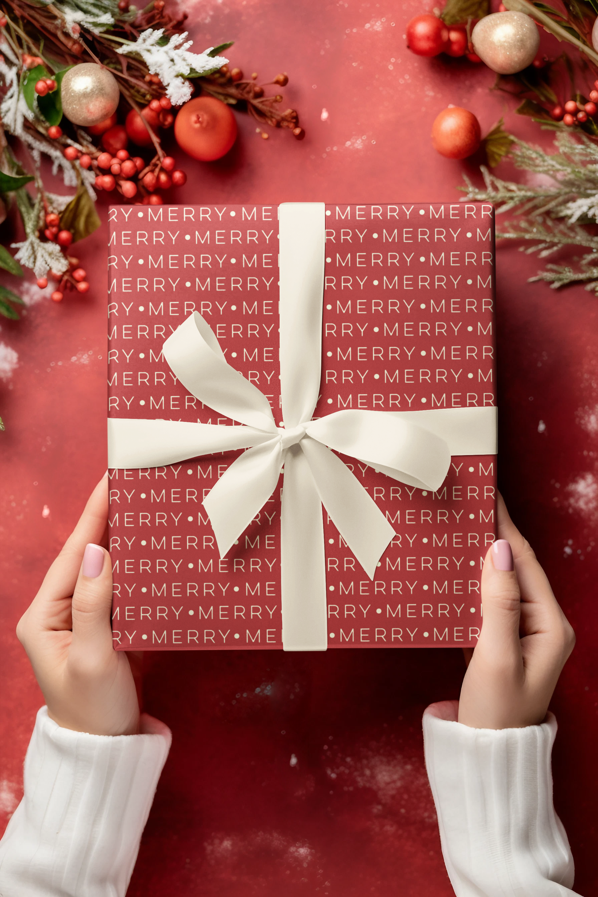 Merry Wrapping paper mockup.png