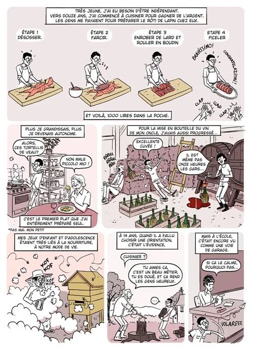 L’Enfance des Chefs – BD gastronomique de Franckie Alarcon - Simone Zanoni