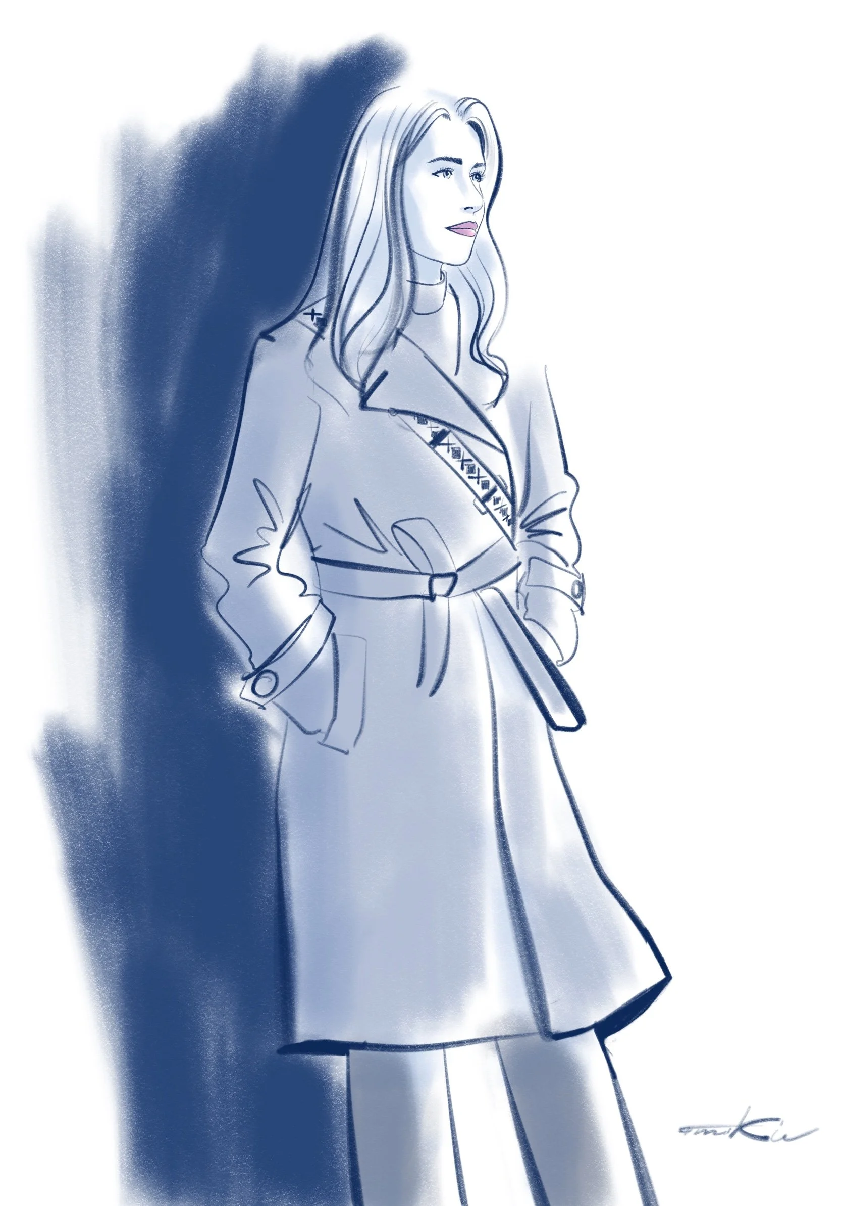 Portrait d'une cliente Dior avant essayage