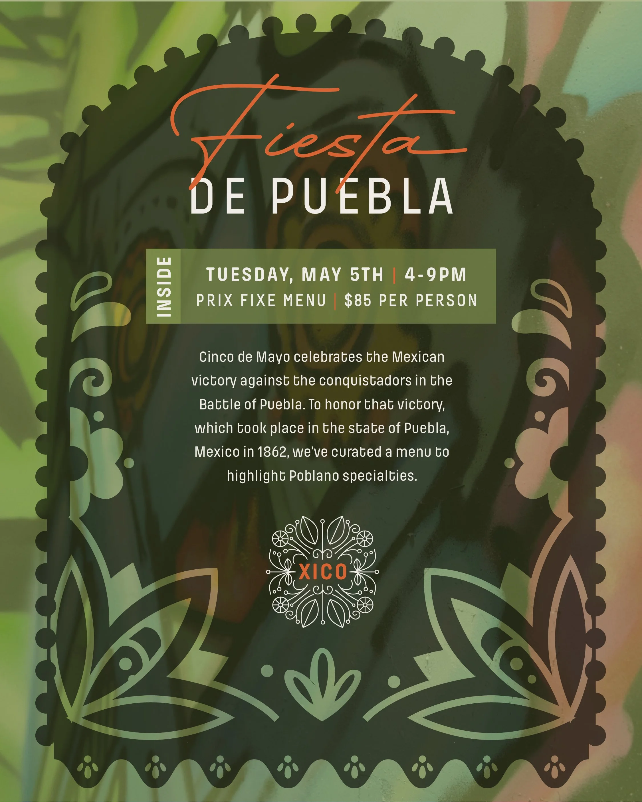 FIESTA DE PUEBLA TASTING MENU