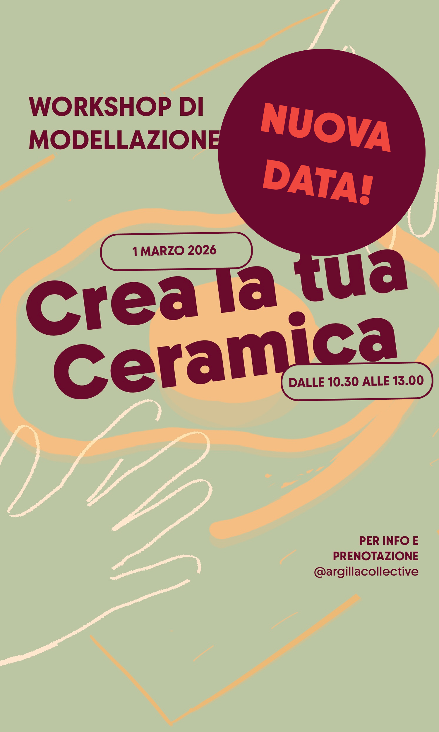 Workshop di modellazione: crea la tua Ceramica!