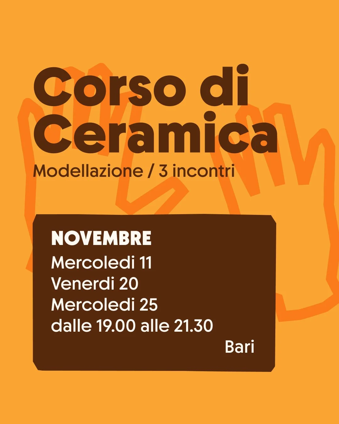 Corso di modellazione manuale / 3 incontri
