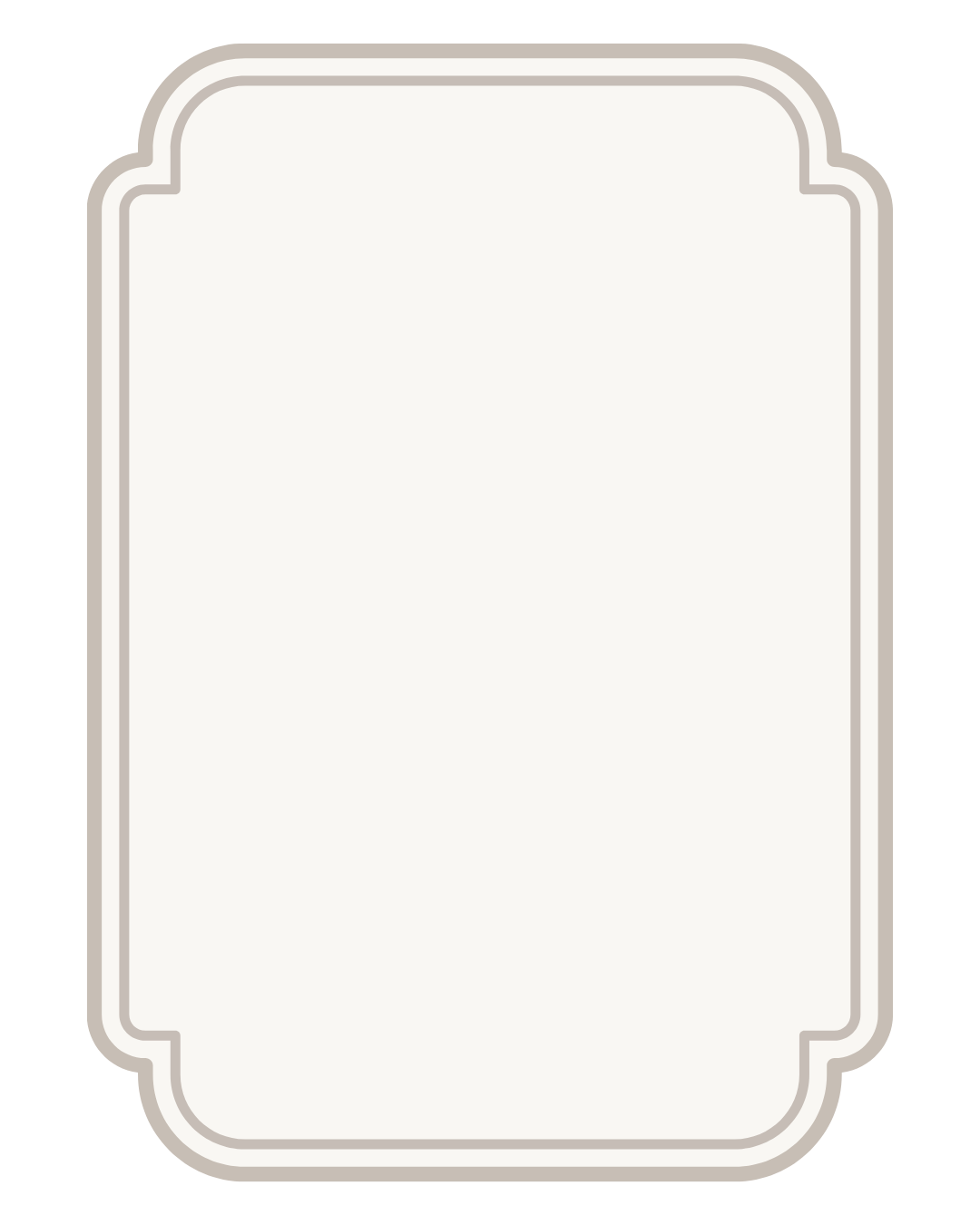 Empty ornate label template with a decorative border.