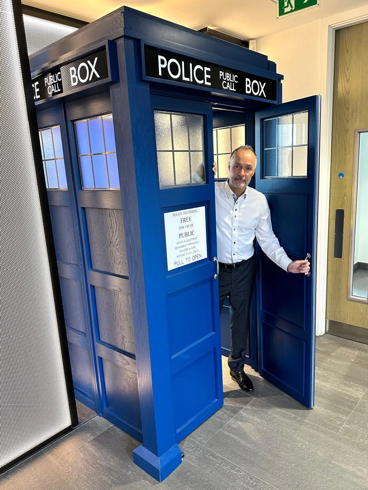The Doctor Who Tardis at Radius Campus