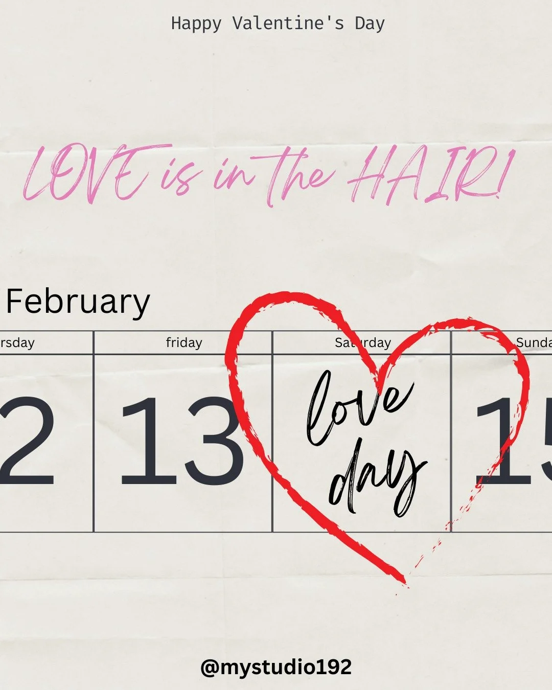 ❤LOVE IS IN THE HAIR! ❤

Celebrate LOVE, for yourself or someone special! 
Turn some heads and give the gift of BEAUTY 💋

TAG someone you love who deserves a little boost. ✨😍
#valentinesday  #Salonlove #giftofbeauty