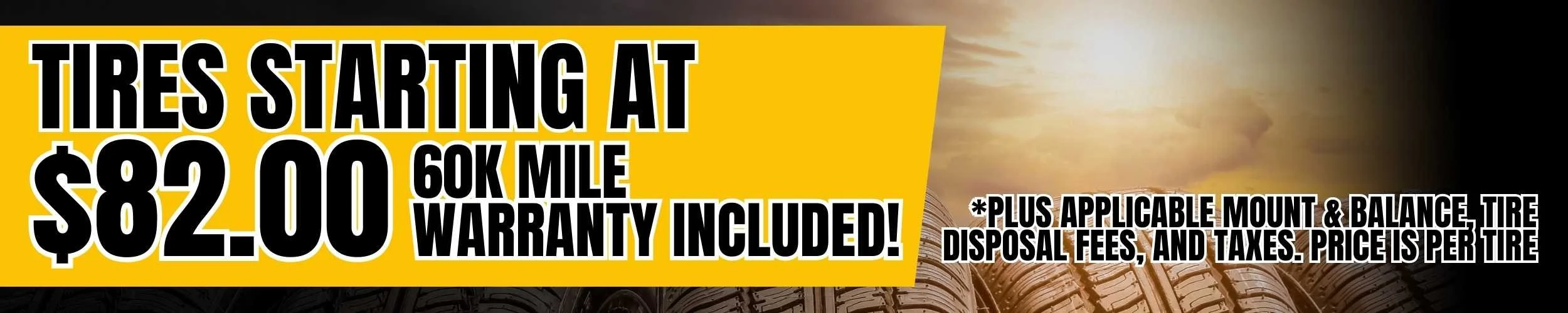 Best price on tires in Davenport Iowa only at Jack's Brake & Alignment, book your appointment and start saving today.