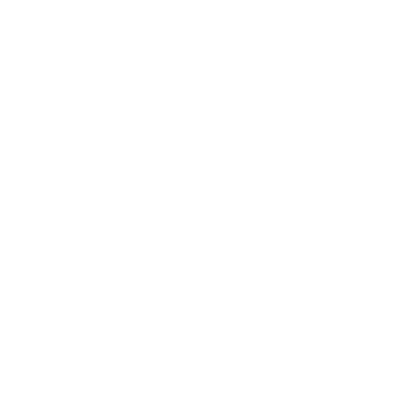 Black background with white leaves and circular shapes arranged in a symmetrical pattern.
