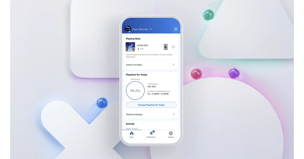 Sony lanza la app PlayStation Family: controla cuánto juegan y gastan tus hijos desde el móvil