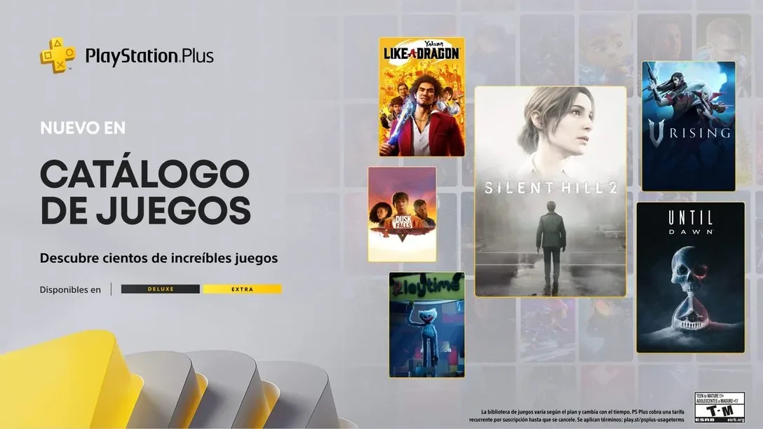 Catálogo PlayStation Plus de octubre 2025: Silent Hill 2 remake, Until Dawn, V Rising, Yakuza y más