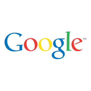 Google logo with the word "Google" in multicolored letters on a black background.