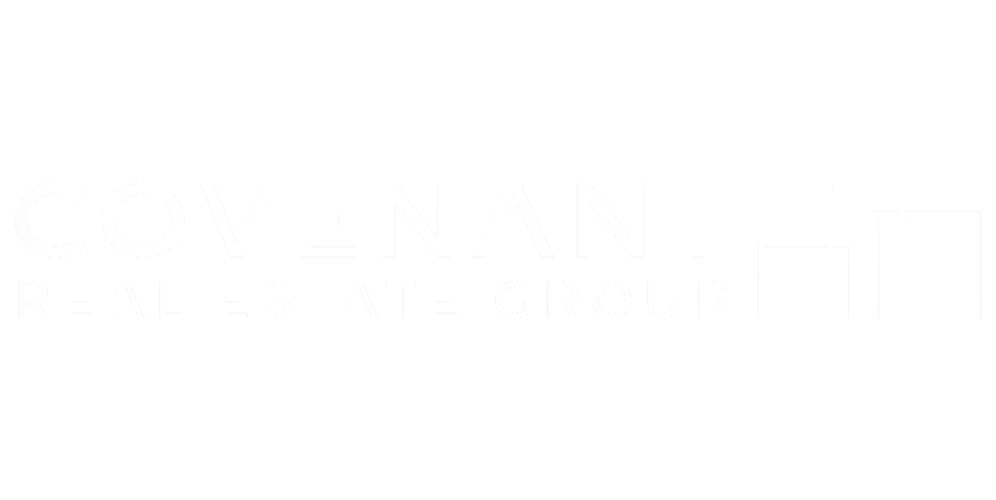 Logo of Covenant Real Estate Group with stylized outline of buildings
