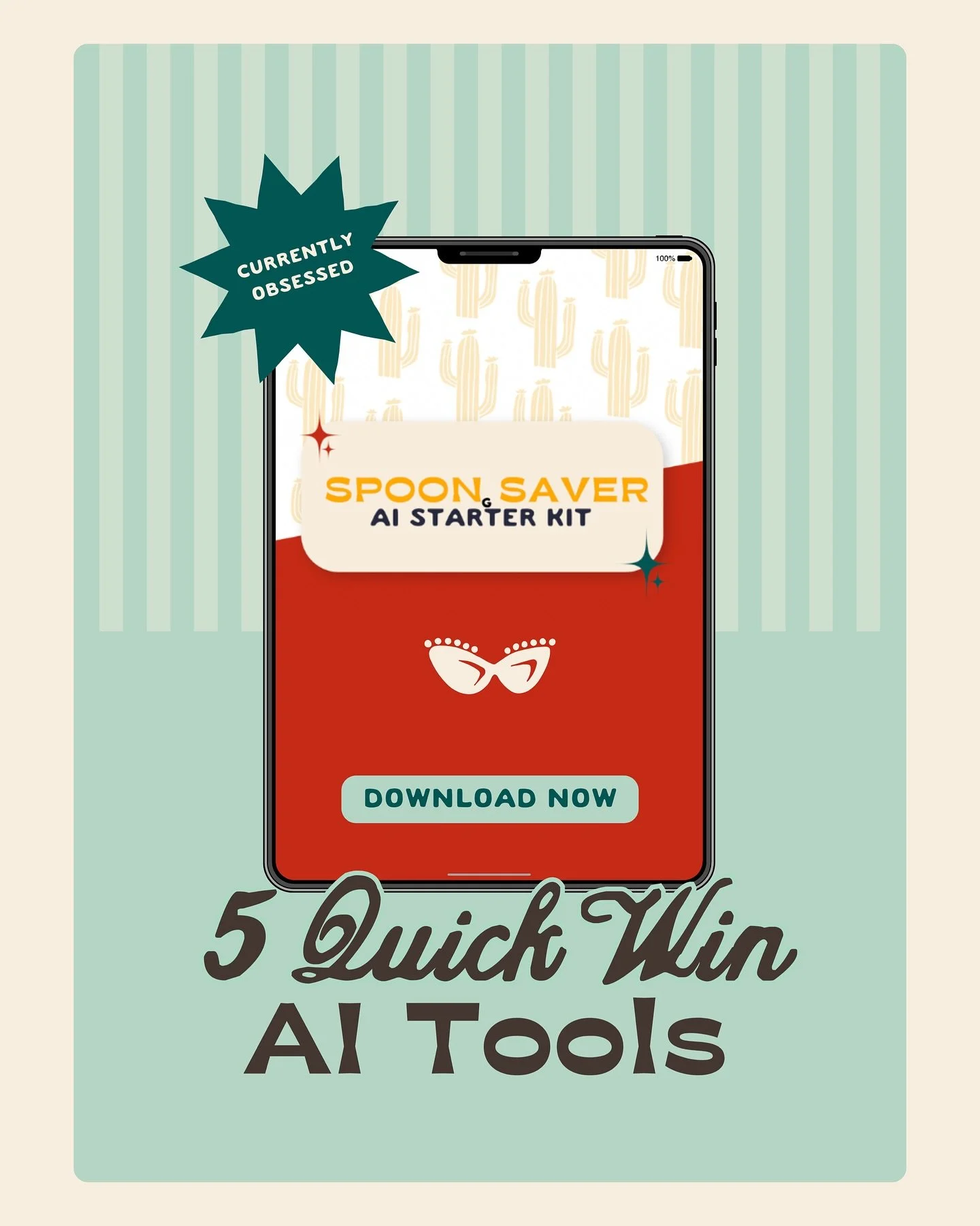 5 quick wins that actually give you spoons back ⤵

No complex automations, or &ldquo;optimize your life&rdquo; lectures, just shortcuts that respect your capacity and your brain fog.

Because tech should carry you, not confuse you.

DM STARTERKIT and