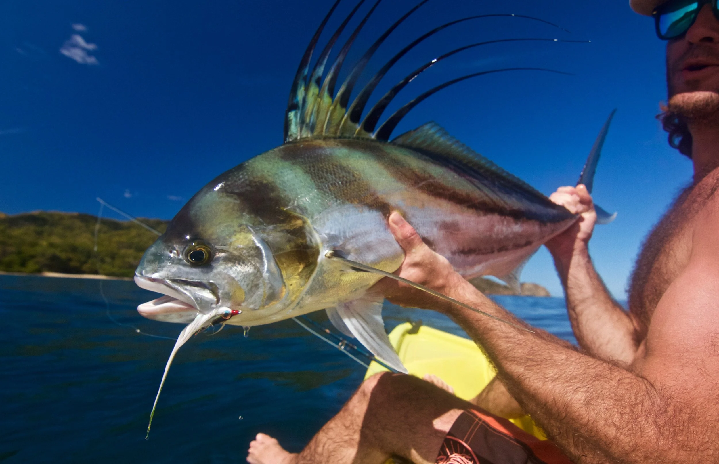 Kayak Fishing Costa Rican Roosterfish on the Fly