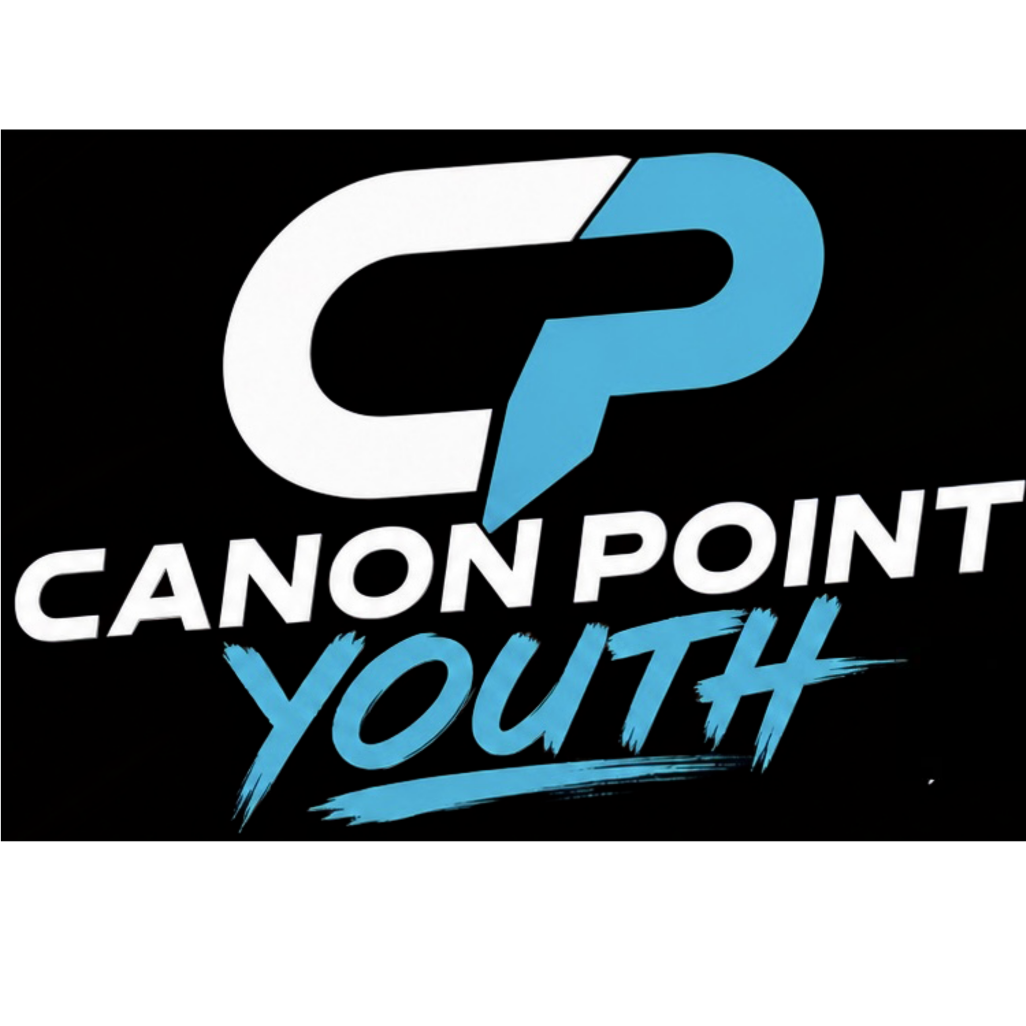 Logo with the text 'CASH POINT' and a stylized blue and white 'C' and 'P' on black background.