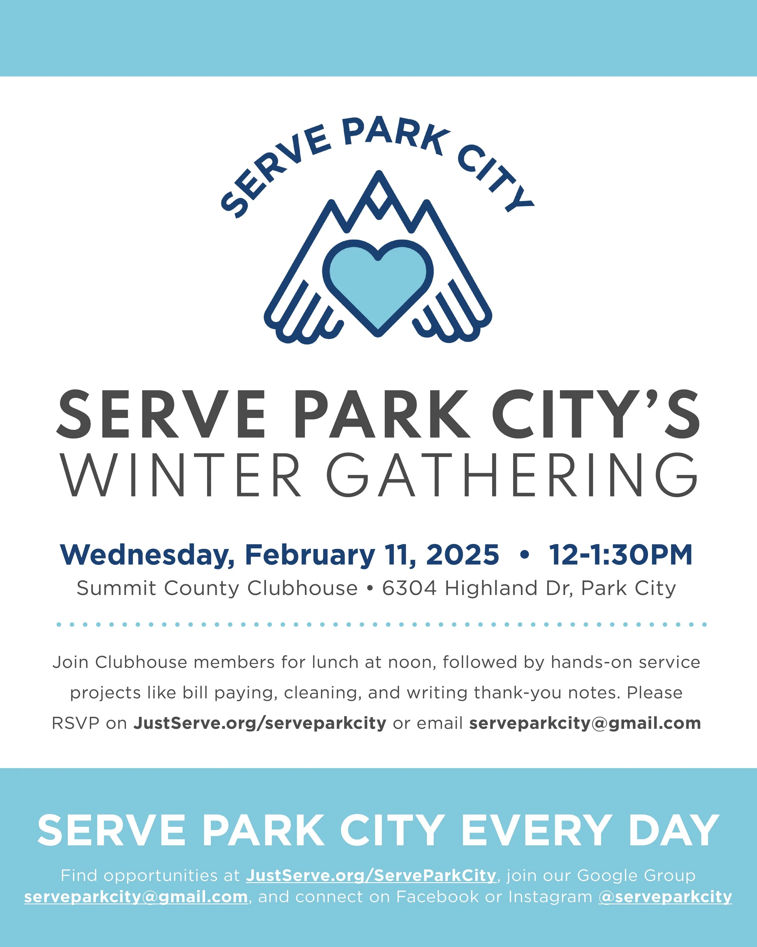 Serve Park City Winter Gathering