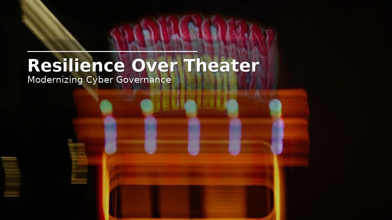 Resilience Over Theater: Modernizing Cyber Governance