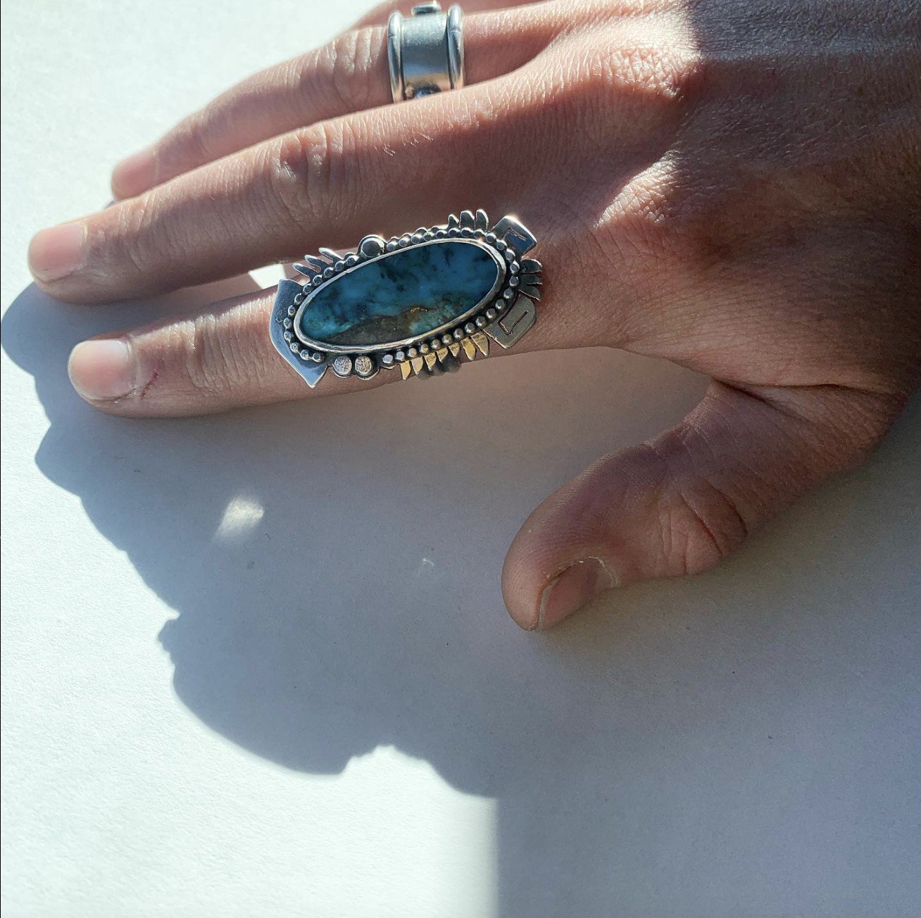 ornate turquoise ring