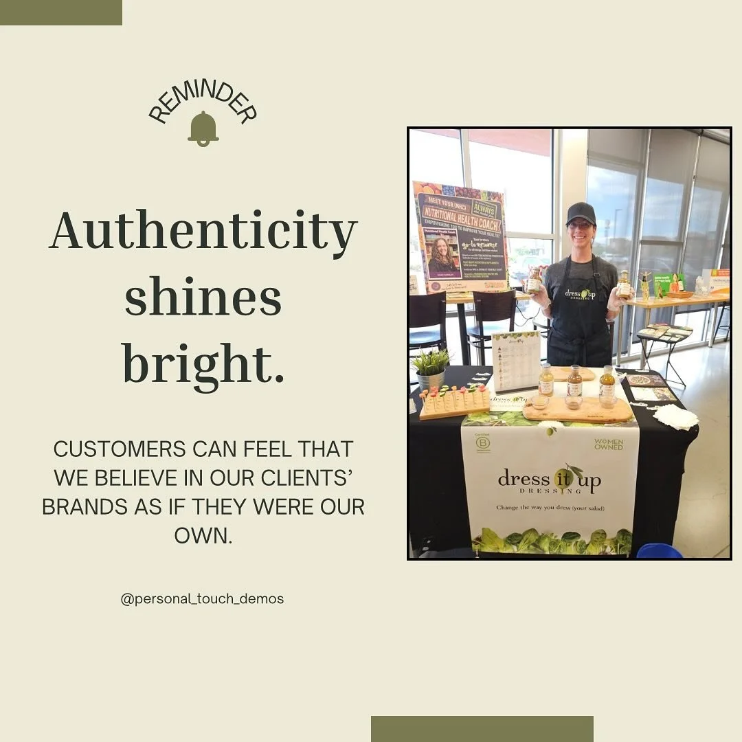 For us, it&rsquo;s never just a demo. It&rsquo;s an authentic belief and desire to promote brands as if they were our own.

We are truly grateful to all of our brands AND brand ambassadors!

#marketing #promotion #demos #brandambassador #cpg #instore