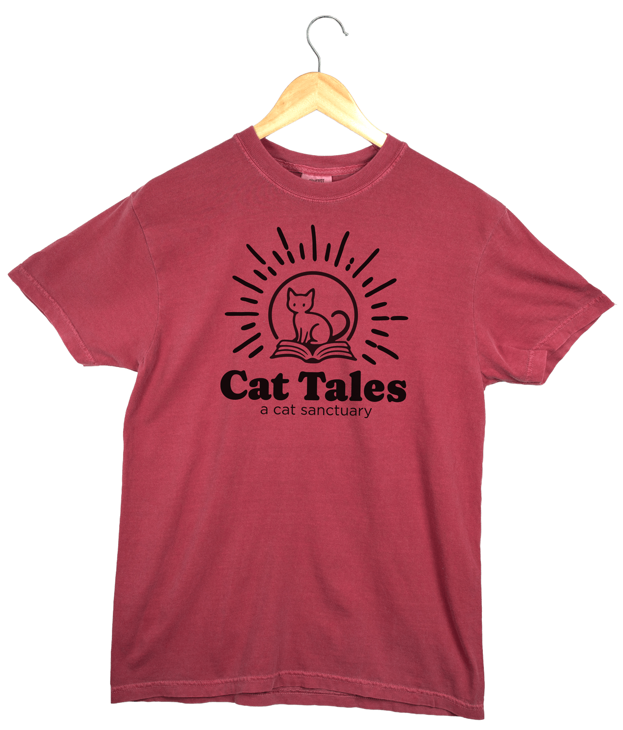 Cat Tales Logo Tee, Brick