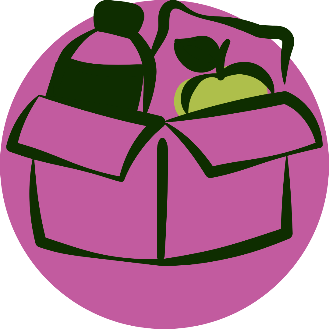 Gathered items in a delivery box icon