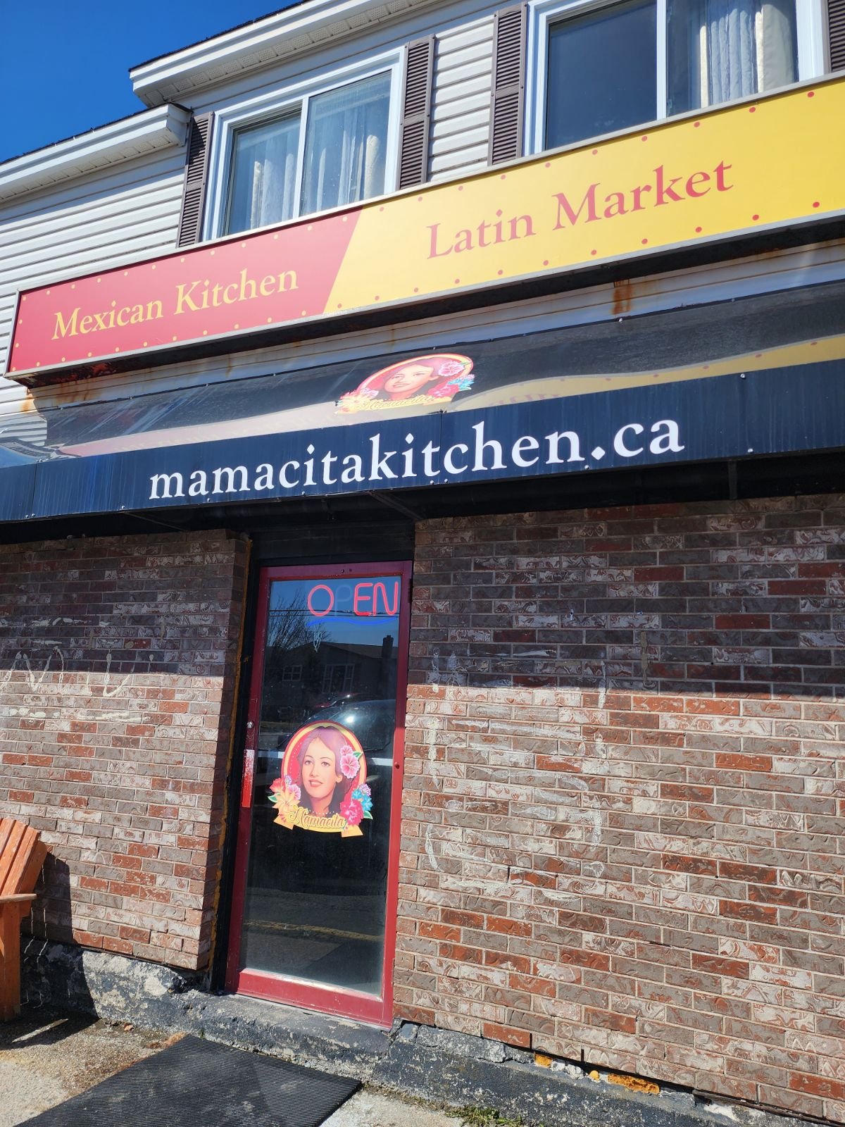 The exterior of Mamacita Kitchen's store.