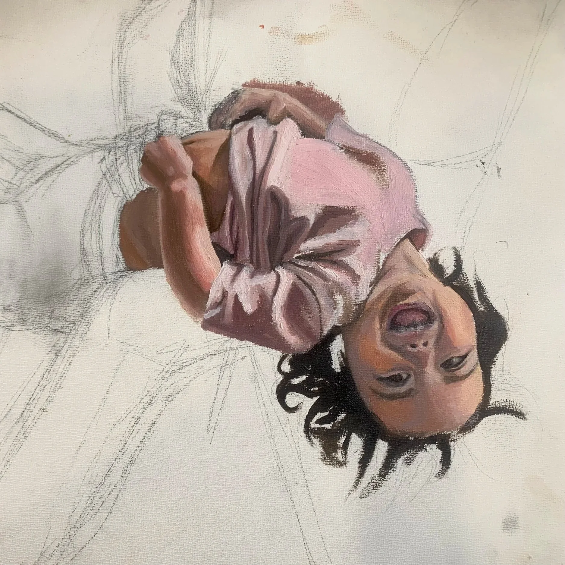 Madeleine, oil paints