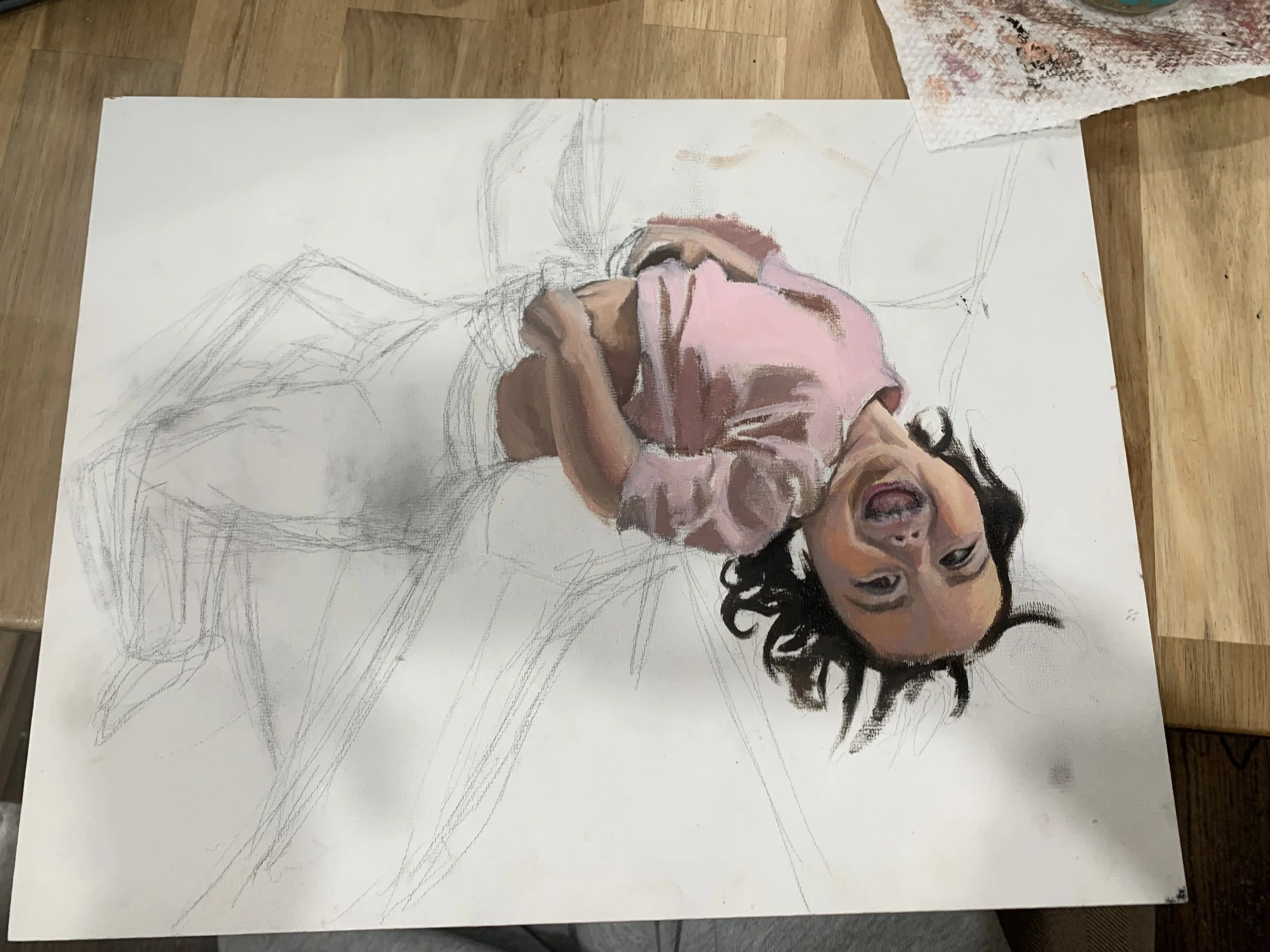 Madeleine, oil paints