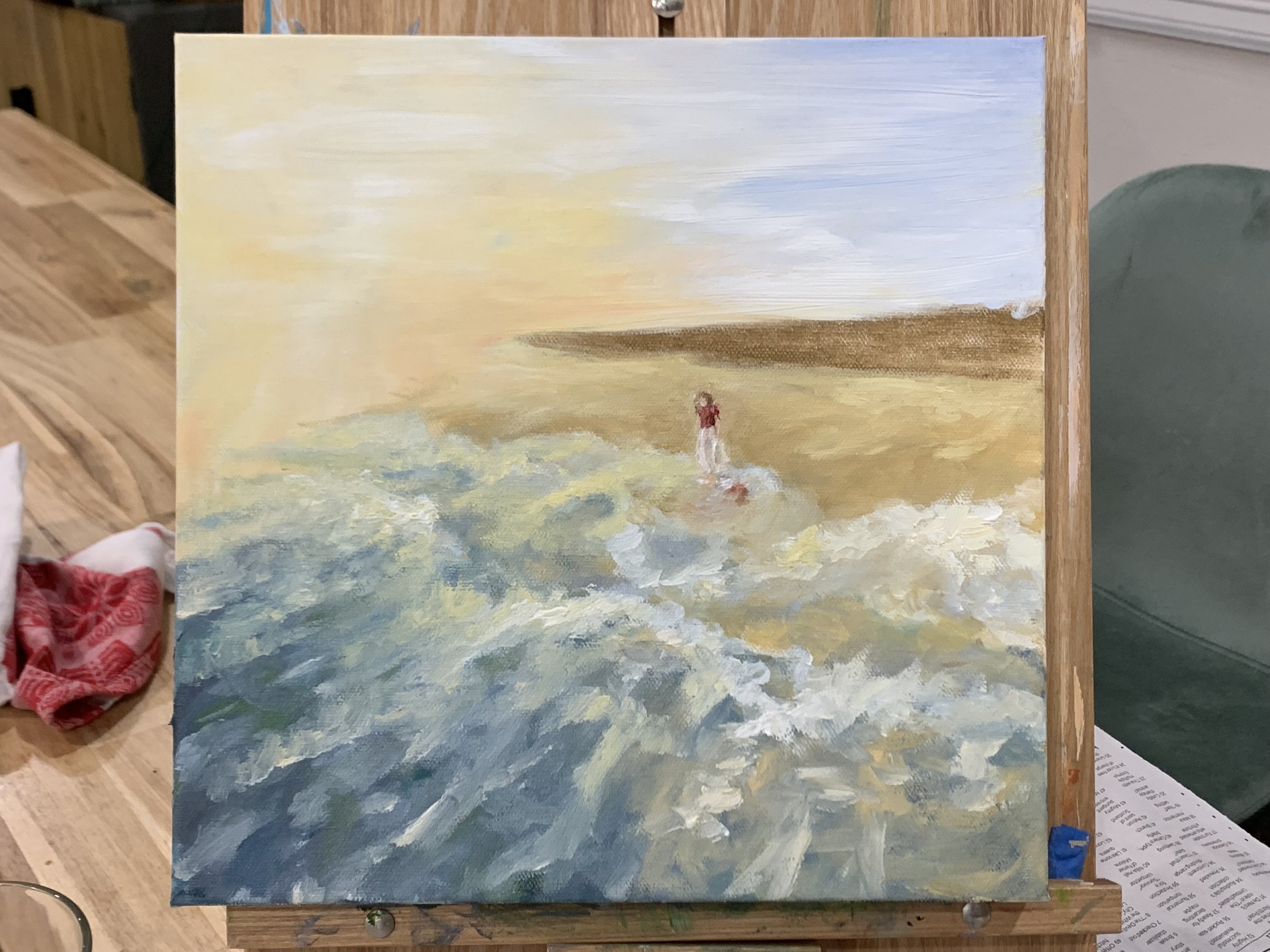 Oil painting, "Lovely Voice"