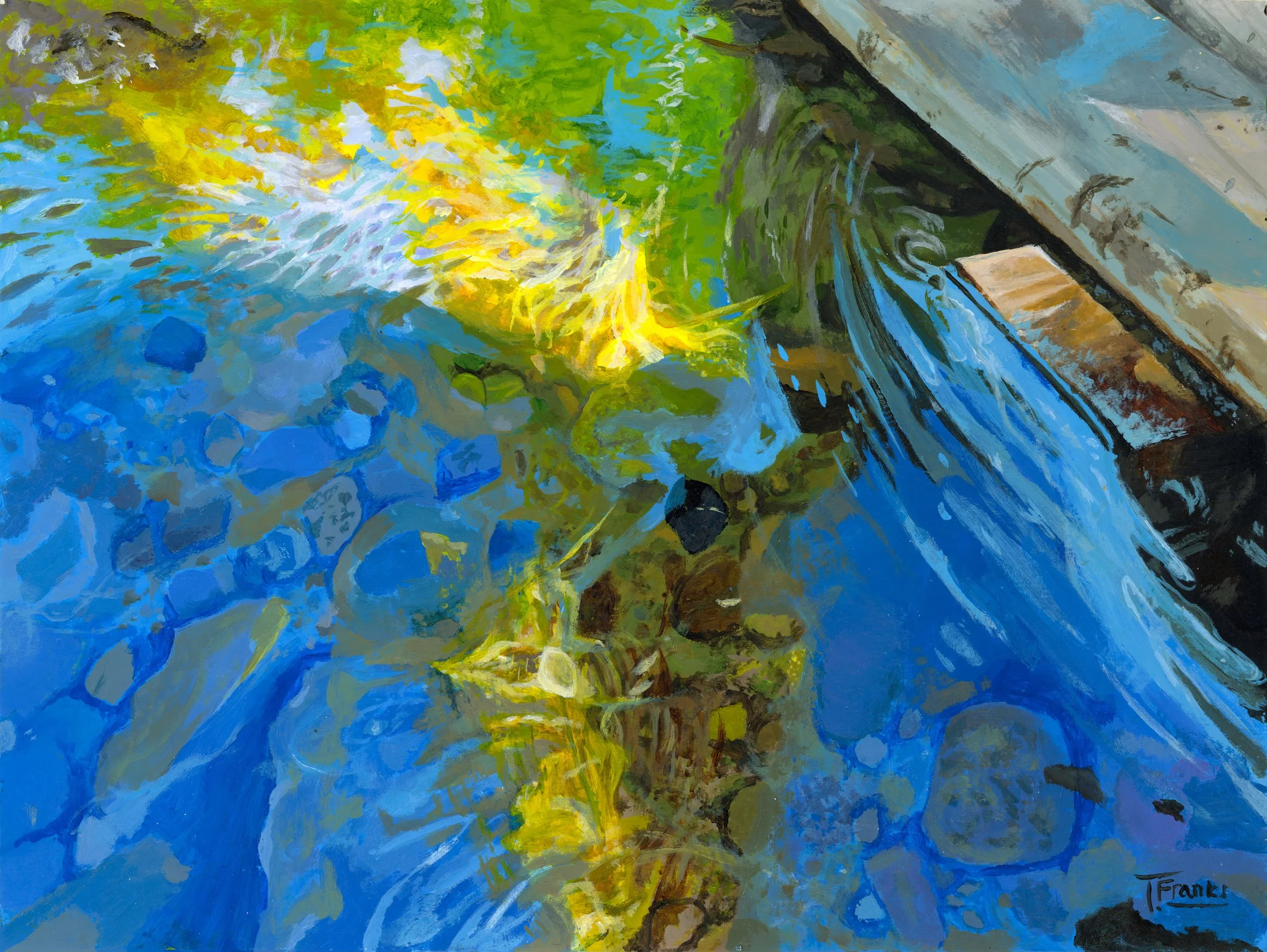 Dappled Things, 2024. Acrylic on paper — 9 x 12 in. 