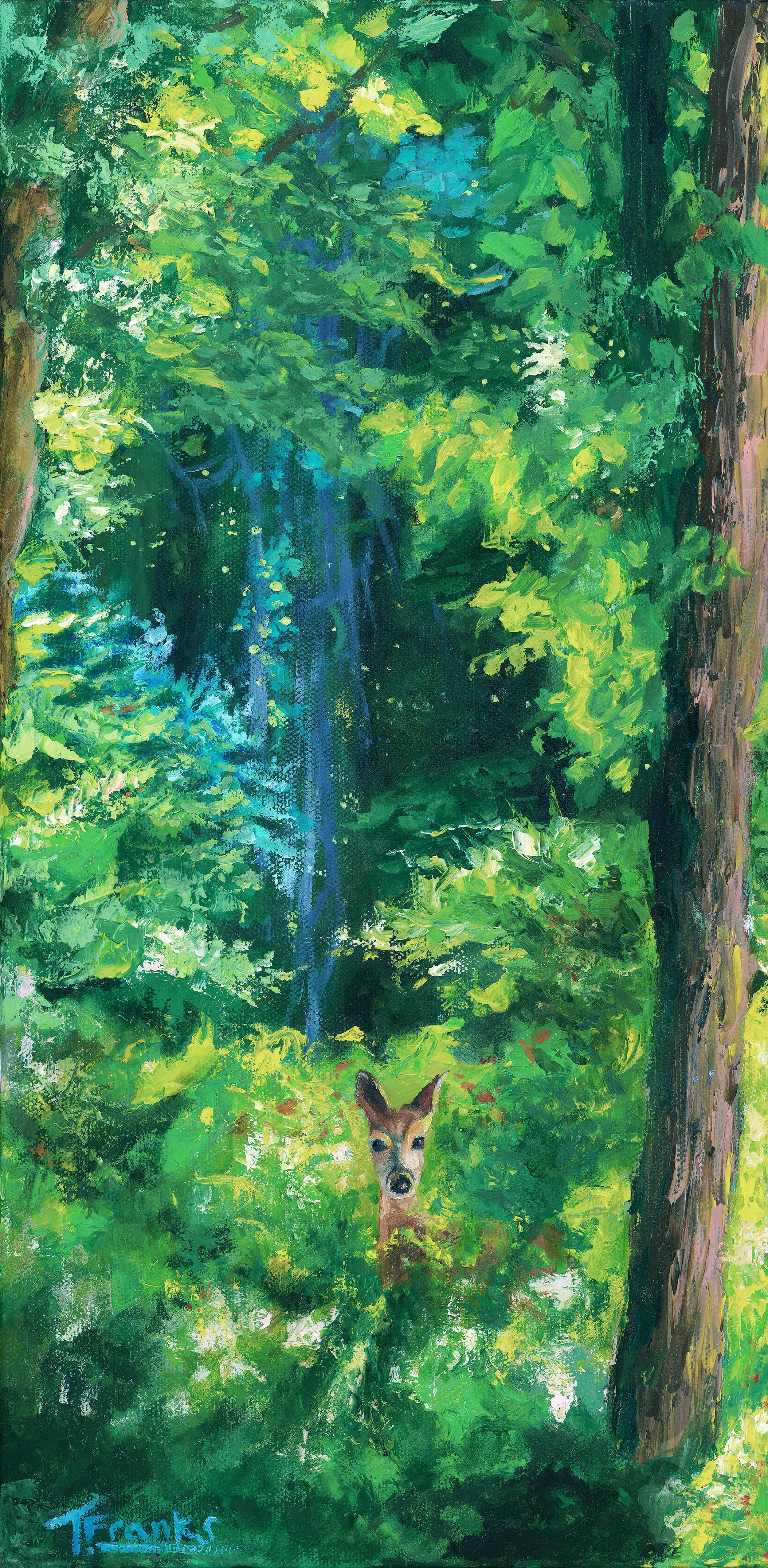 Sighting, 2025. Oil on canvas — 16 x 8 in.