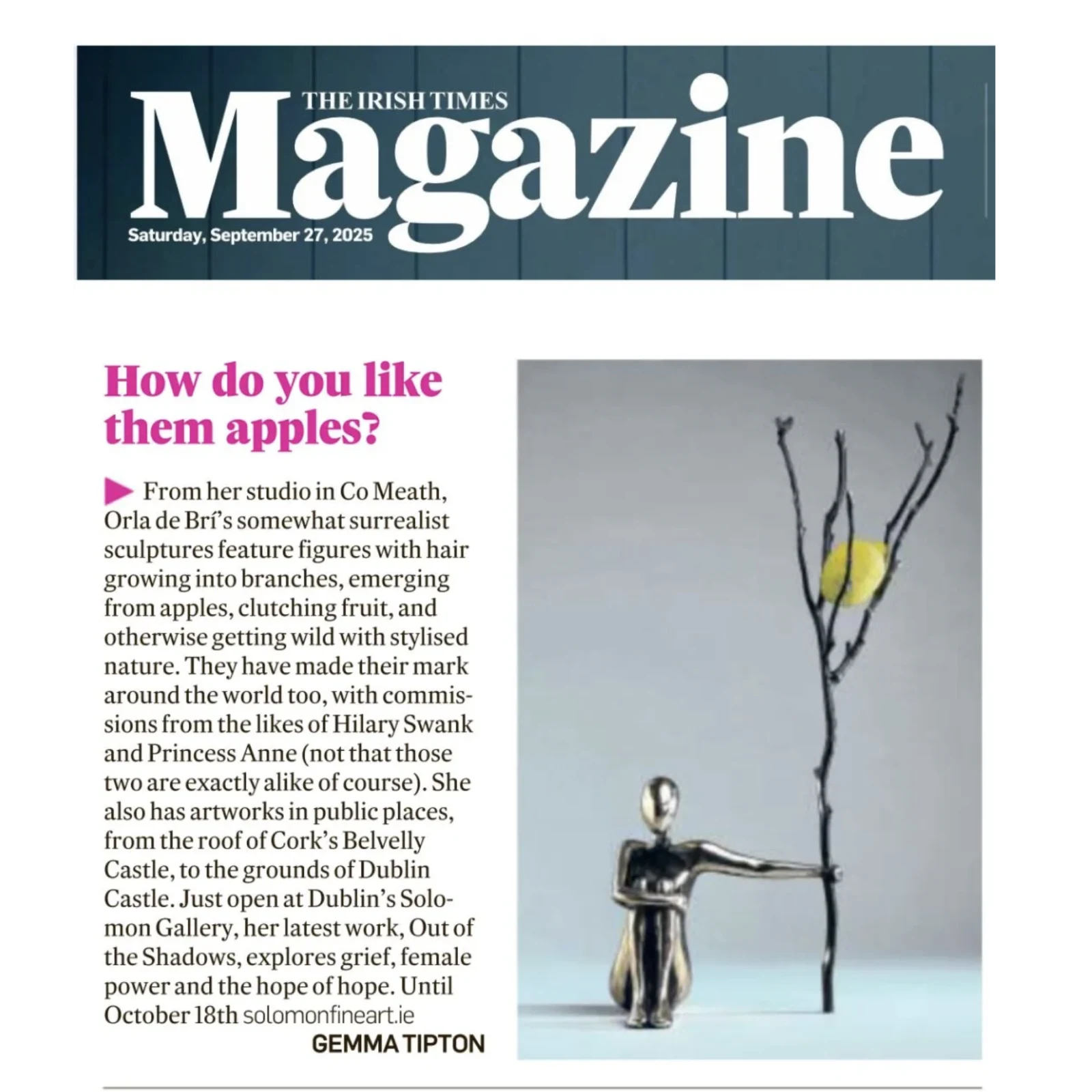 IRISH TIMES MAGAZINE 2025