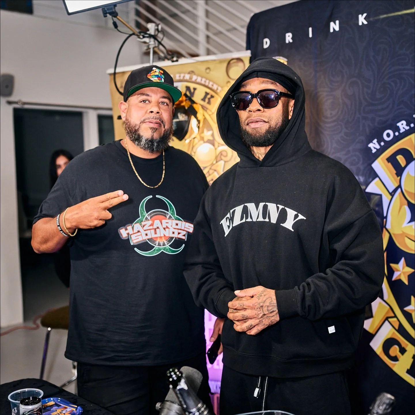 This week we got West Coast legend the super talented @tydollasign joining the @drinkchamps to chop it up about his come up, west coast movement and more. Don&rsquo;t miss this episode! OUT NOW!!! #Ty$ #DrinkChamps #HazardisSoundz #podcast #hiphop 📸